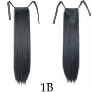 Искусственные хвосты прямые 55 см #1b Искусственные хвосты прямые 55 см #1b